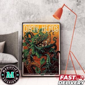 Dirty Heads Reveal Octo-flytrap July 20 2024 Wantagh New York Northwell Health At Jones Beach Theater Poster Canvas