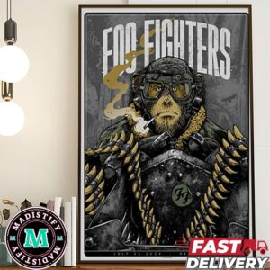 Hershey Are You Ready Foo Fighters July 23 2024 At Hersheypark Stadium Poster Concert Monkey Armed Force Poster Canvas