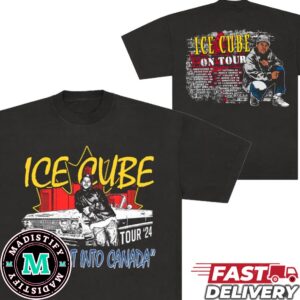 Ice Cube Tour 2024 Straight Into Canada Two Sides T-Shirt