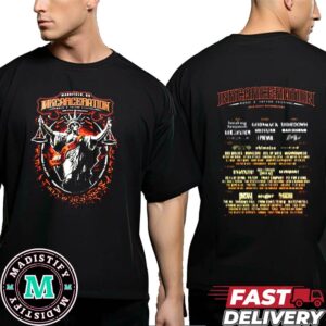 Inkcarceration Music And Tattoo Festival 2024 At Ohio State Reformatory Mansfield OH Justice Version Two Sides T-Shirt