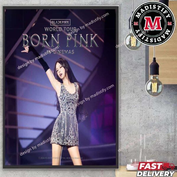 Jennie Poster For Blackpink Born Pink Tour Film 2024 In Cinemas Home Decoration Poster Canvas