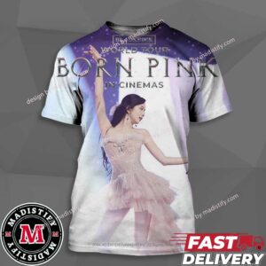 Jisoo Poster For Blackpink Born Pink Tour Film 2024 In Cinemas Fan Gift Unisex All Over Print Essentials T-Shirt