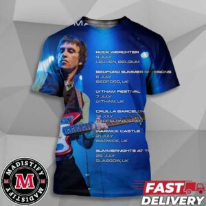 Johnny Marr Concers Roll On July 2024 Schedule List Date Unisex All Over Print T-Shirt