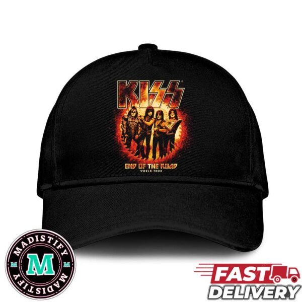 Kiss Band End Of The Road World Tour 2024 Classic Hat-Cap Snapback