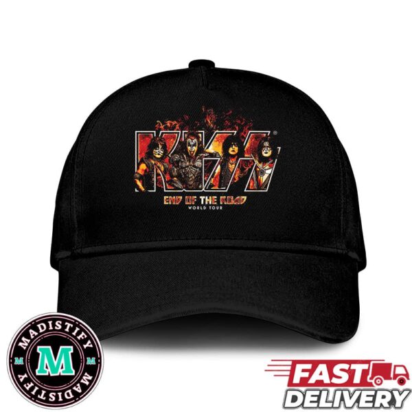 Kiss Band End Of The Road World Tour 2024 Merchandise Classic Hat-Cap Snapback