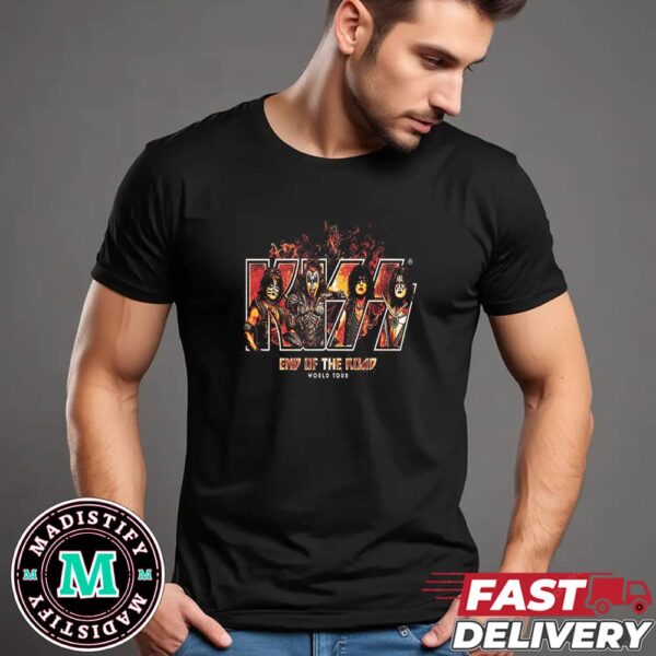 Kiss Band End Of The Road World Tour 2024 Merchandise T-Shirt