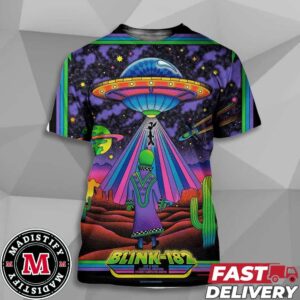 Limited Merch Poster De Blink-182 Show 2024 In USA On July 2 At Desert Diamond Arena Glendale AZ Unisex All Over Print T-Shirt
