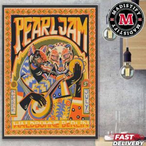 Limited Merch Poster For Pearl Jam And The Murder Capital Waldbuhne Show In Berlin On July 3rd 2024 Home Decoration Poster Canvas