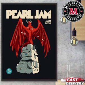 Limited Merch Poster For Pearl Jam With The Murder Capital Waldbuhne In Berlin On July 2nd 2024 Art By Rupet Gruber Home Decoration Poster Canvas