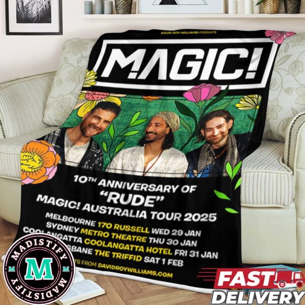 Magic Are Going On A Tour Of Australia Next January To Celebrate The 10th Anniversary Of Rude Fleece Blanket