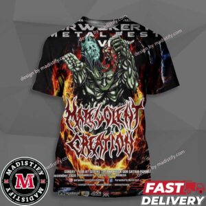 Malevolent Creation Official Poster For The 2nd Show Of The Malevolent Creation Asian Tour 2024 Unisex All Over Print Essentials T-Shirt