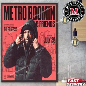 Merch Poster For Metro Boomin And Friends Show On July 29th 2024 St Louis Monday And I?m Bringing Friends Home Decoration Poster Canvas