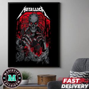 Metallica Artwork Merchanic Version Based On Their Music Video For Spit Out The Bone Poster Canvas