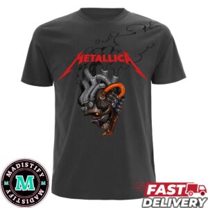 Metallica x Fortnite M72 World Tour Fuel Fire Fury Festival Season 4 Battle Stage Rust Version All Over Print T-Shirt