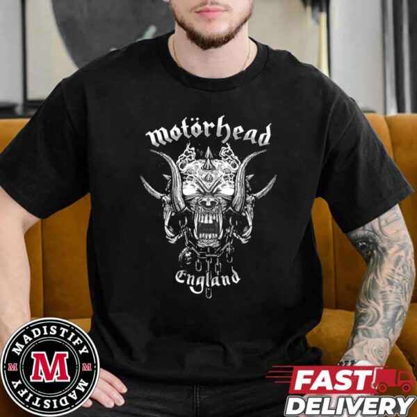 Motorhead England Smoking Snaggletooth Tee Metal Health Unisex T-Shirt