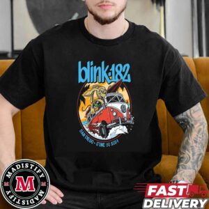 Official Blink-182 Show Poster June 30 2024 Petco Park San Diego CA One More Time Tour Event Tee Unisex Essentials T-Shirt