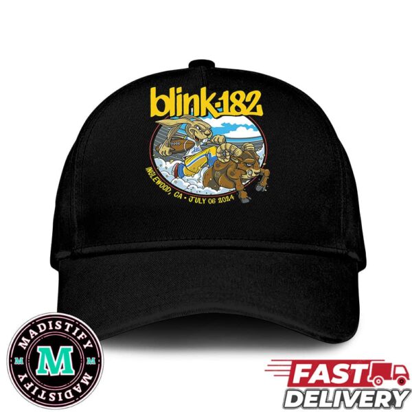 One More Time Tour Blink-182 Inglewood CA July 6 2024 Merchandise Classic Hat-Cap Snapback