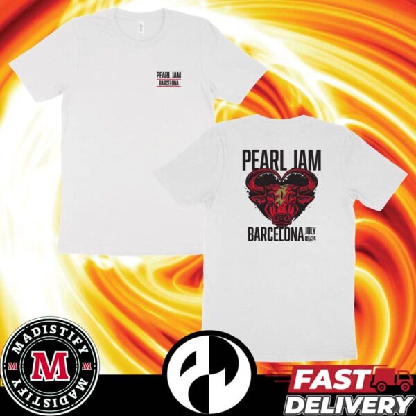 Pearl Jam Dark Matter Tour At Palau Sant Jordi Barcelona July 8 2024 The Murder Capital Event Tee Two Sides Merchandise Unisex T-Shirt