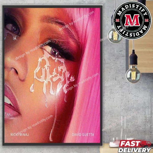 Poster For New Song Okay By Nicki Minaj x David Guetta Release In 2024 Home Decoration Poster Canvas