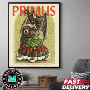 Primus July 15 2024 Mountain America Center Idaho Falls ID Limited Poster Merchandise Poster Canvas