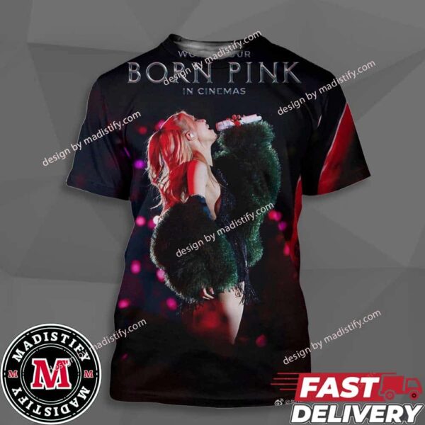 Roses Poster For Blackpink Born Pink Tour Film 2024 In Cinemas Fan Gift Unisex All Over Print Essentials T-Shirt