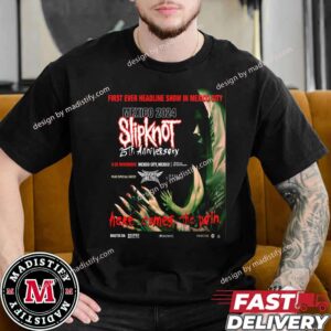 Slipknot Concert In Mexico 2024 With Babymetal On November 9 Here Come The Pain Unisex Essentials T-Shirt