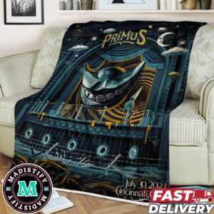 The Limited Poster For Primus Show In Cincinnati OH July 30 2024 Merchandise Fleece Blanket