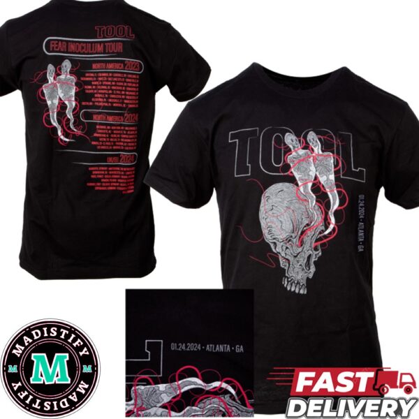 Tool Effing Tool Winter Tour 2024 At Atlanta GA Merchandise Two Sides T-Shirt