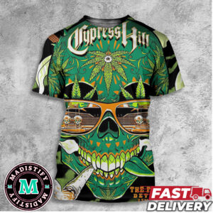 Yo Detroit Cypress Hill Coming To Fillmore Detroit MI 23rd April 2024 Music Merchandise Poster Insane In The Brain All Over Print T-Shirt