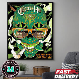 Yo Detroit Cypress Hill Coming To Fillmore Detroit MI 23rd April 2024 Music Merchandise Poster Insane In The Brain Poster Canvas