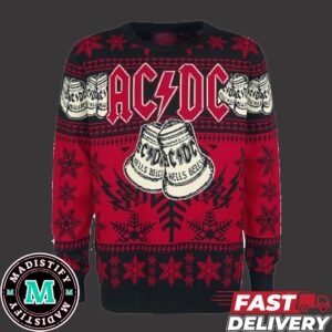 ACDC Hells Bells Rock And Metal Band Merchandise Christmas Gift For Fans Xmas Ugly Sweater