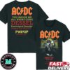 ACDC Paris We Salute You Hippodrome Paris Longchamp 13 August PWRD UP Tour L’Europe 2024 Two Sides T-Shirt