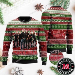 All I Want For Christmas Is Iron Maiden Xmas Ugly Christmas Sweater