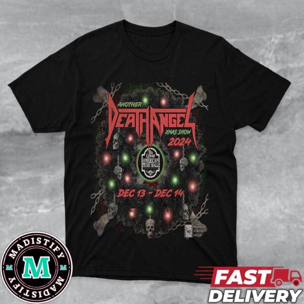 Another Death Angel Xmas Show 2024 Official Poster The Great American Music Hall T-Shirt