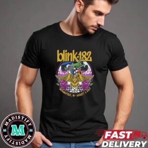 Artwork For Last Nights Blink-182 Show In Indianapolis IN August 2 2024 One More Time Tour Merchandise Indycar T-Shirt