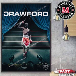 ESPN Congratulated Terence Crawford Champions The Four Division World With Poster Inspired By Eminem Encore Album Cover Home Decor Poster Canvas