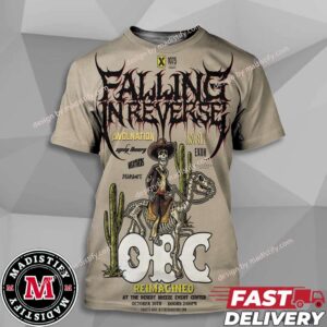 Falling In Reverse Vegas Show 2024 OBC Reimagined On October 26th At The Desert Breeze Event Center All Over Print Essentials Unisex Shirt