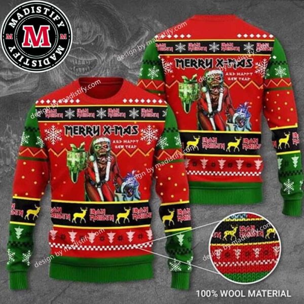 Iron Maiden Merry Xmas 2023 Ugly Christmas Sweater