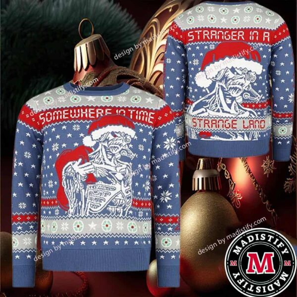 Iron Maiden Somewhere In Time Stranger In A Strange Land Holiday Iron Maiden Ugly Christmas Sweater