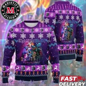 Iron Maiden The Future Past World Tour 2024 Iron Maiden Ugly Christmas Sweater