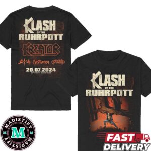 Klash Of The Ruhrpott With Kreator Sodom Destruction 20 July 2024 Amphitheater Gelsenkirchen Two Sides T-Shirt