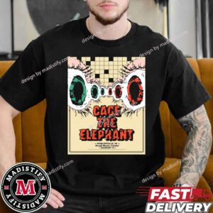 Merch Poster For Cage The Elephant In USA 2024 On August 7 At Noblesville Indiana Unisex Essentials T-Shirt