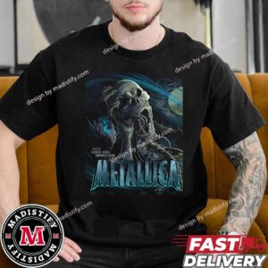 Merch Poster Metallica M72 Edmonton Show In Alberta Canada On August 23th M72 North American Tour 2024 At Commonwealth Stadium Unisex T-Shirt