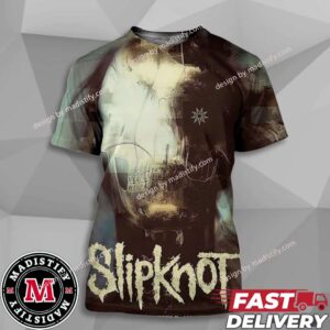 Merch Poster Slipknot Tour 2024 At Mansfield MA Xfinity Center On August 15th 2024 Unisex All Over Print T-Shirt