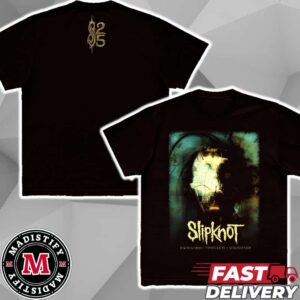 Merch Poster Slipknot Tour 2024 At Mansfield MA Xfinity Center On August 15th 2024 Unisex Two Sided T-Shirt