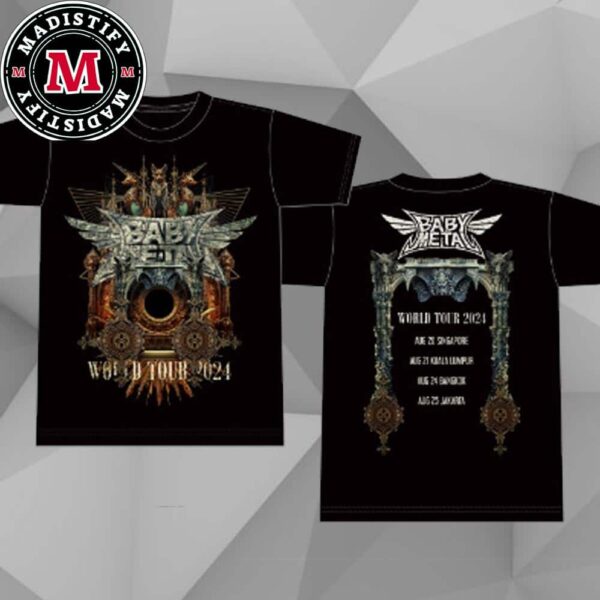 Mythic Guaduans Tee Babymetal World Tour 2024 Merchandise Unisex Two Sides T-Shirt