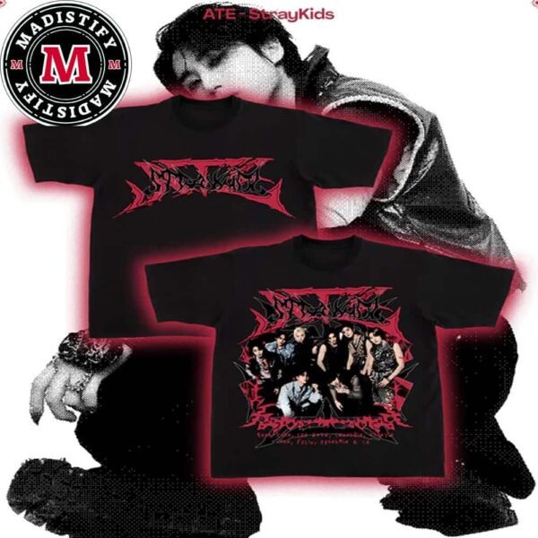 New Album ATE By Stray Kids Release In 2024 Merchandise Unisex Two Sides T-Shirt