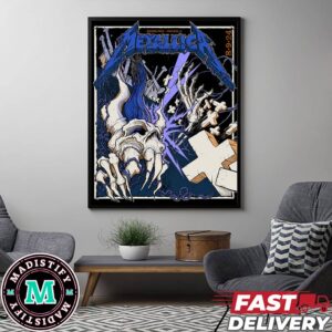 No Repeat Weekend M72 Chicago World Tour At Soldier Field Metallica Pop-Up Shop Merchandise August 9 2024 By Squindo Exclusvie Met On Tour Poster Canvas