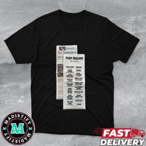 Post Malone August 16th 2024 F1000000000000 Album Track Lists T-Shirt