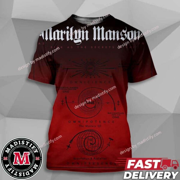 Poster For As Sick As The Secrets Within Marilyn Manson Fan Gift Unisex All Over Print T-Shirt